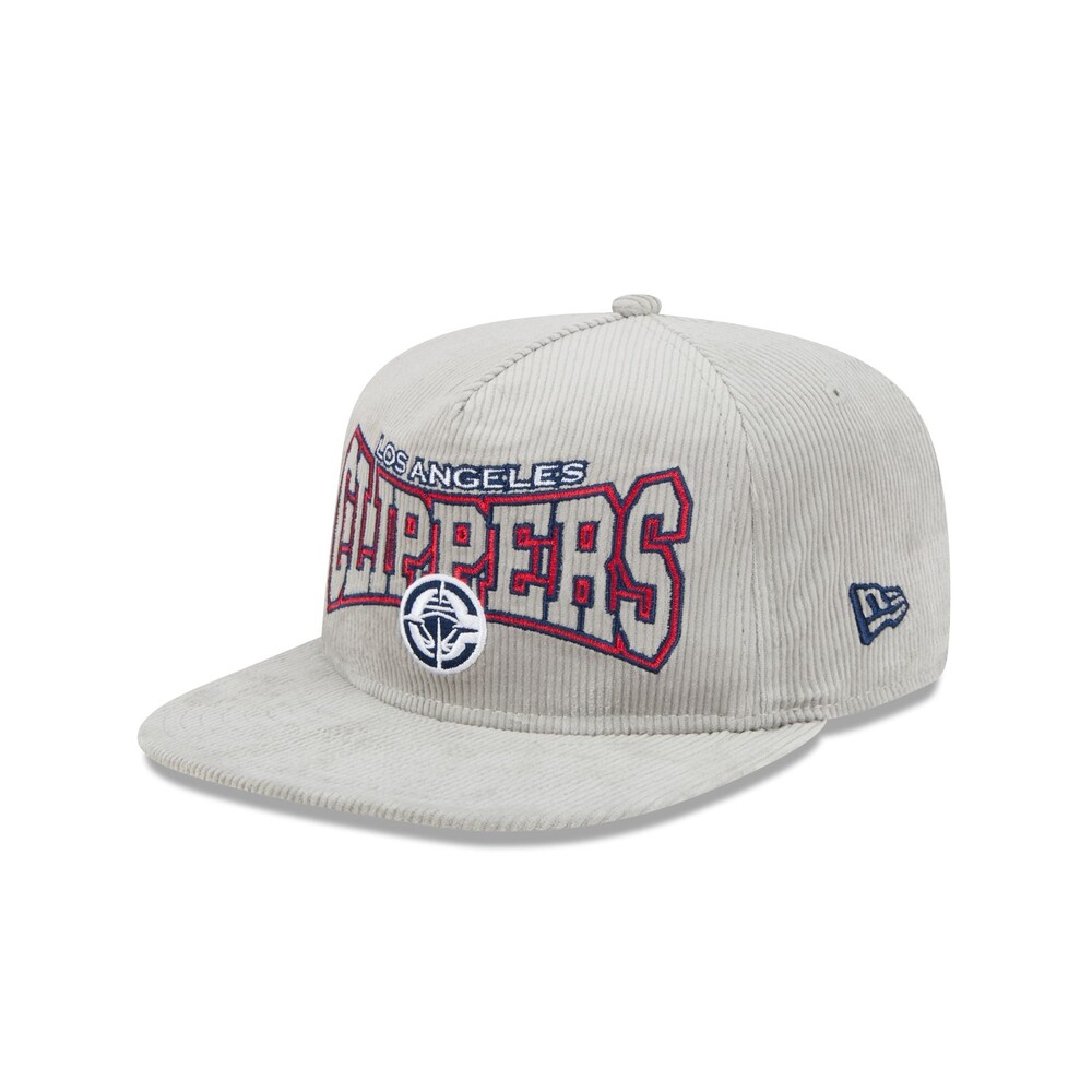 New Era Los Angeles Clippers Gray Cord Golfer Hat - One Size